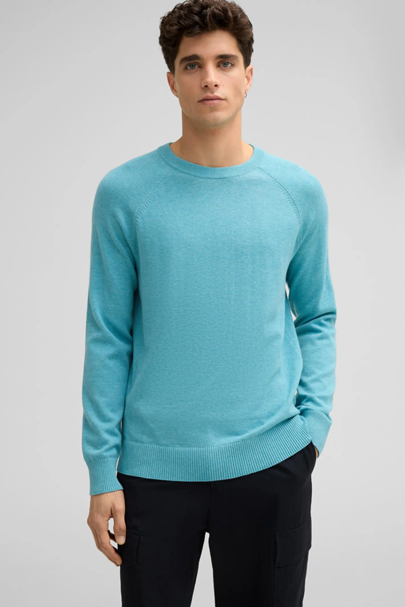 Strellson Baumwoll-Mix-Pullover Loio, meliert