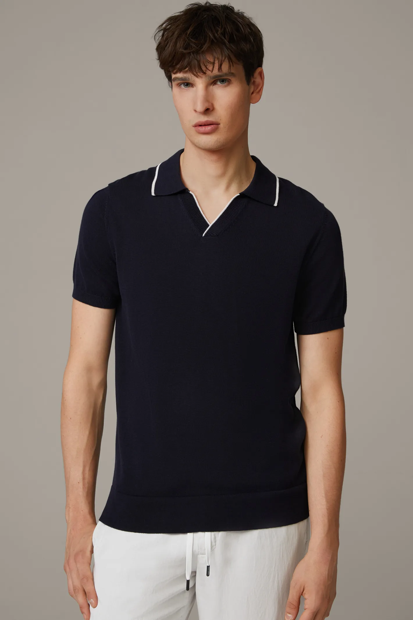 Strellson Baumwoll-Strick-Poloshirt Kito,