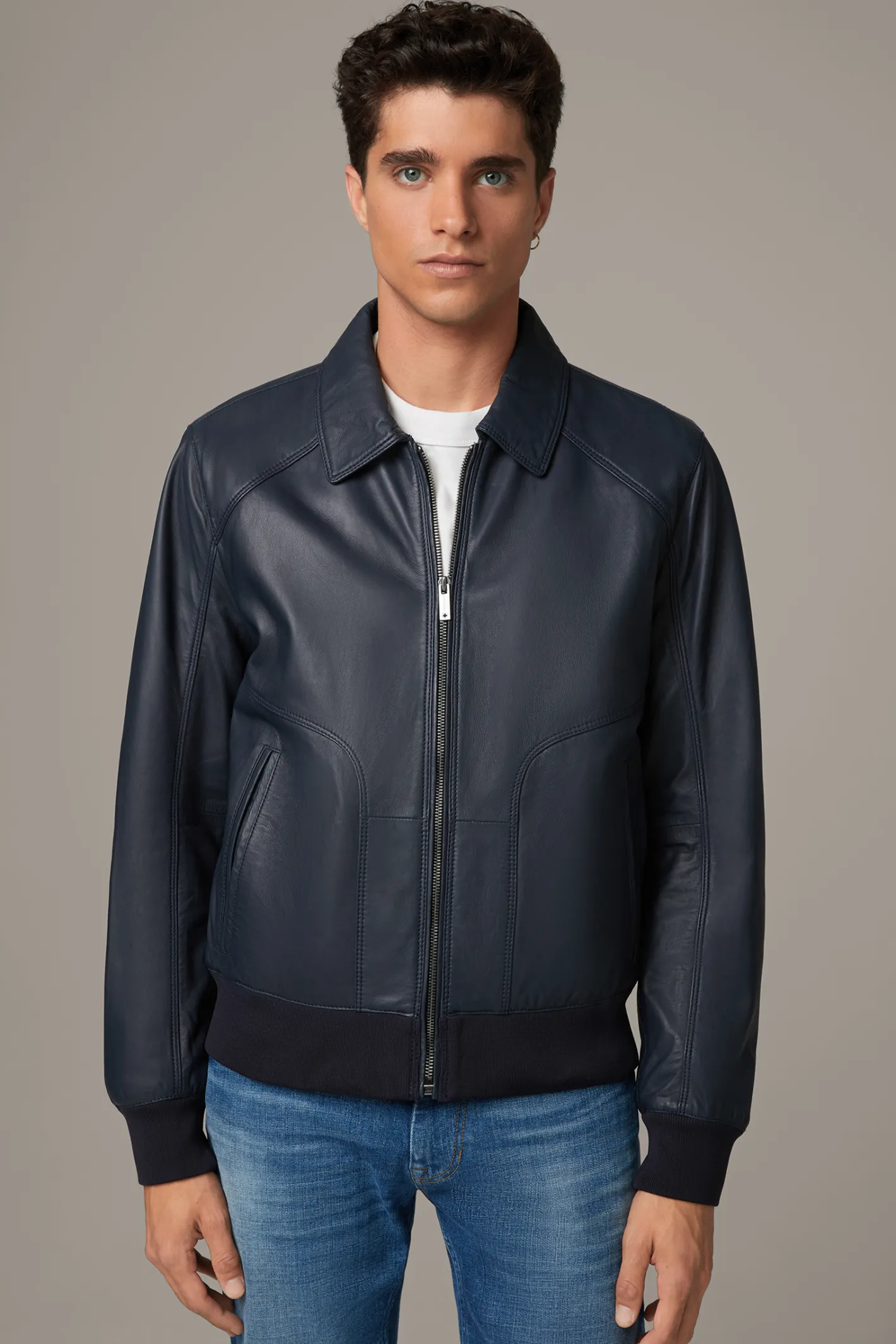 Strellson Blouson-Lederjacke Broids,