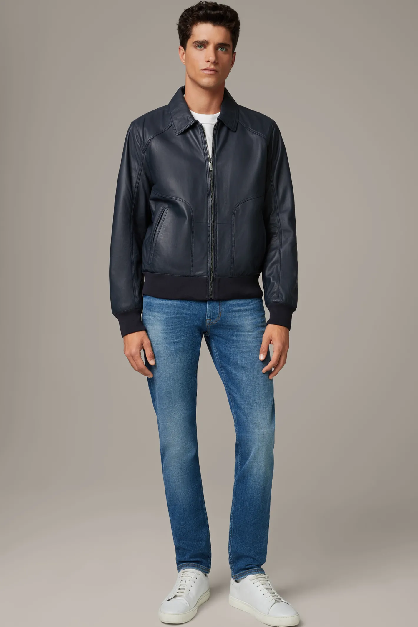 Strellson Blouson-Lederjacke Broids,