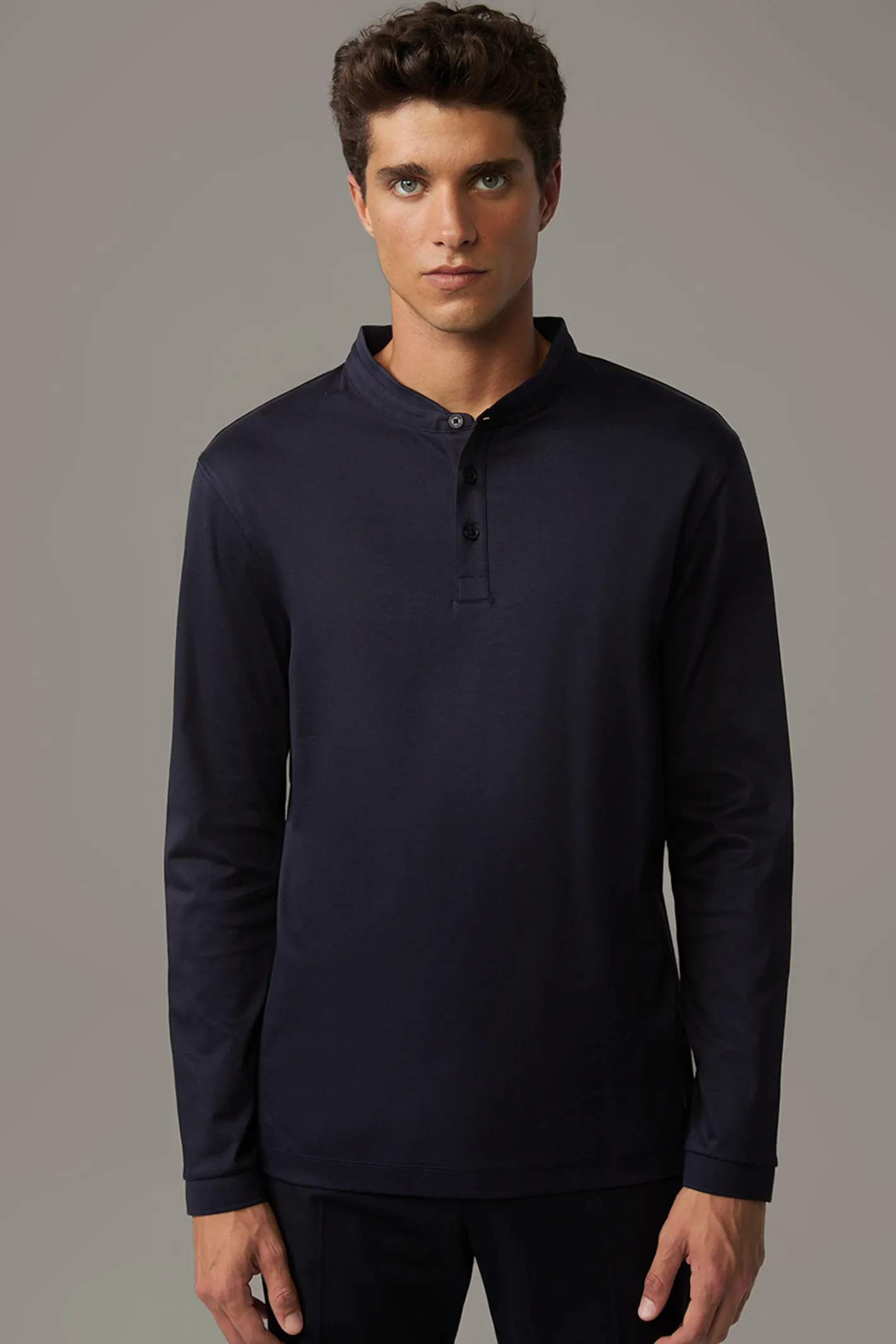 Strellson Langarm-Poloshirt Pepe, navy