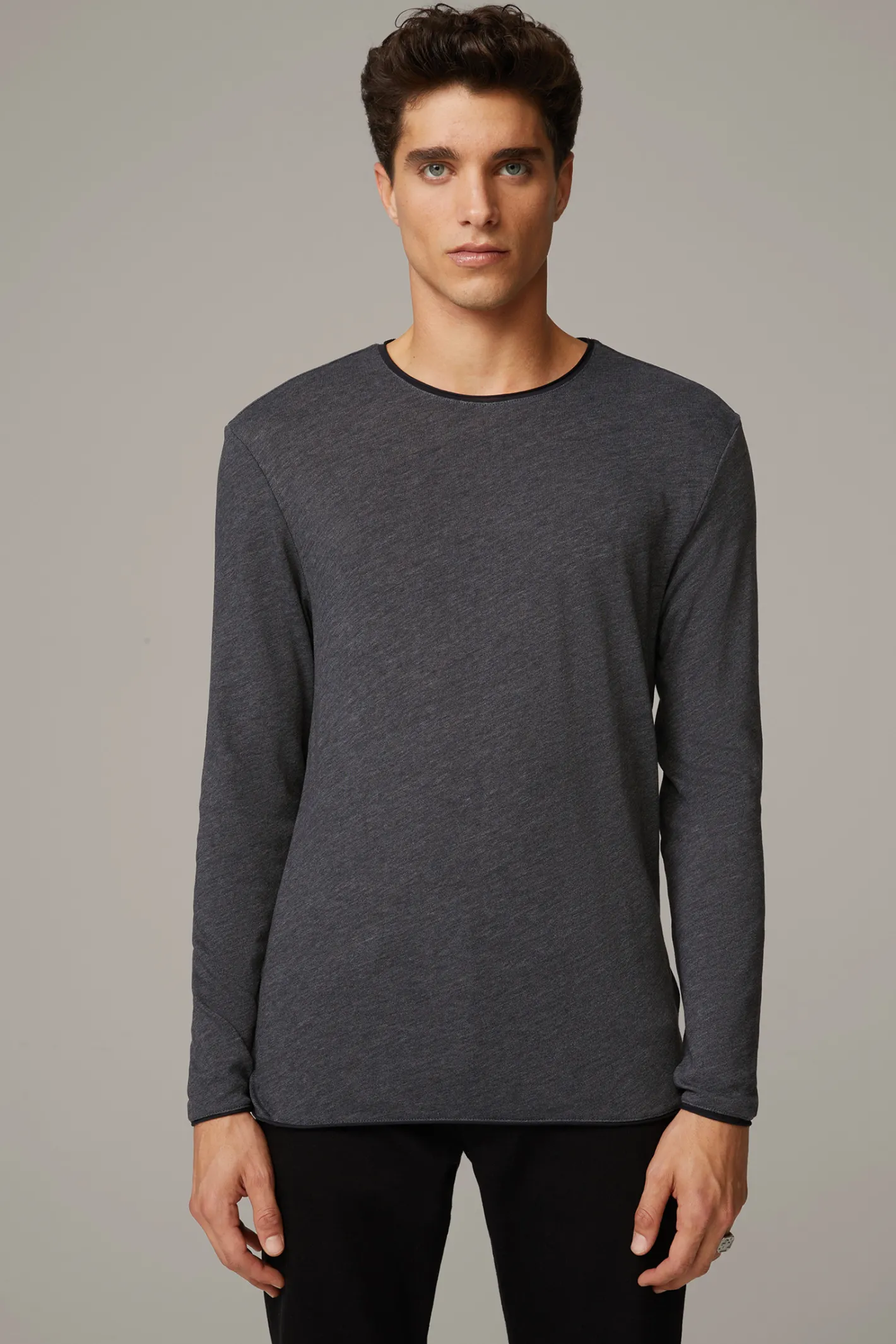 Strellson Longsleeve Prospect, anthrazit meliert