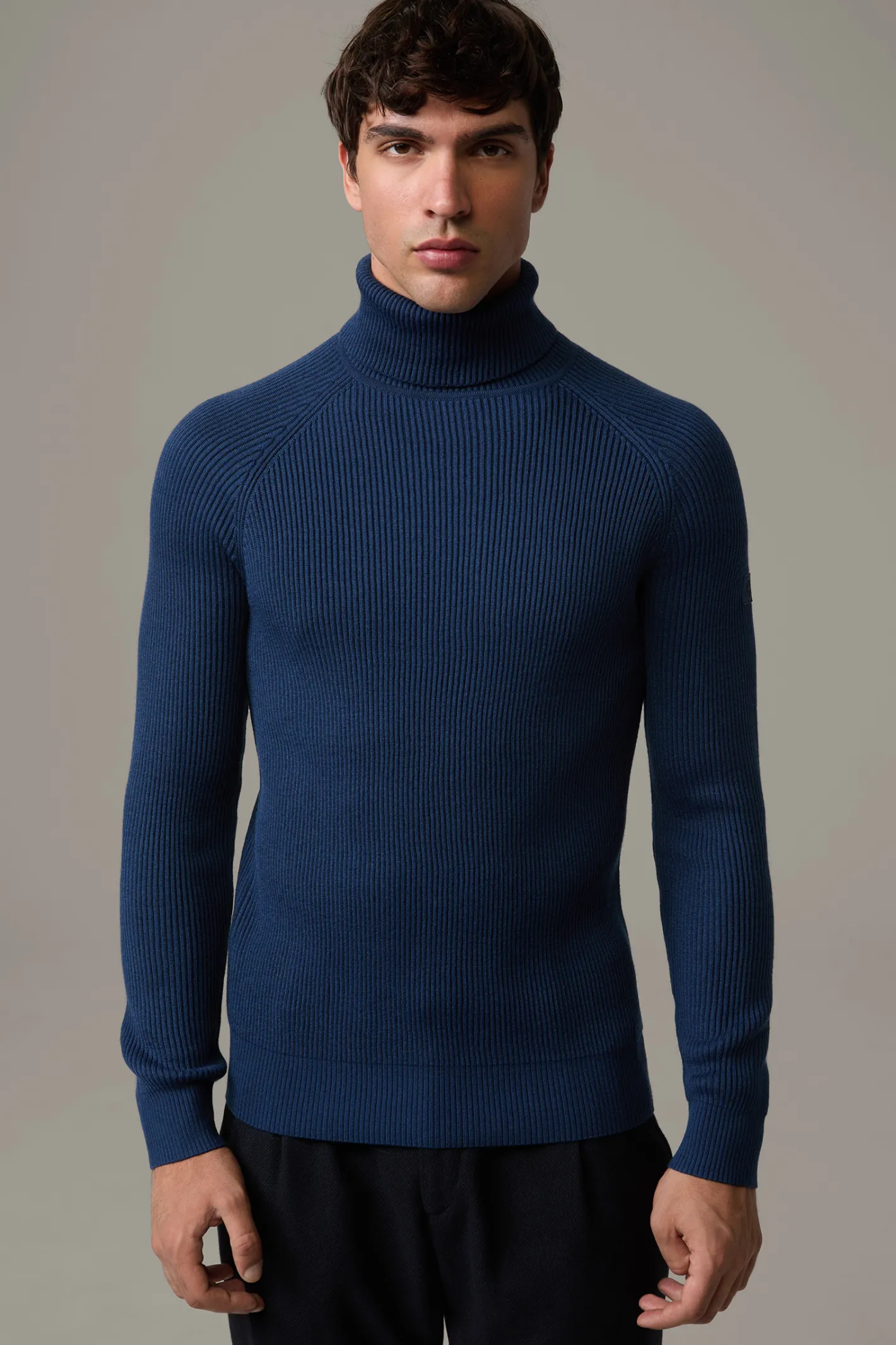 Strellson Rollkragenpullover Hamilton, blau