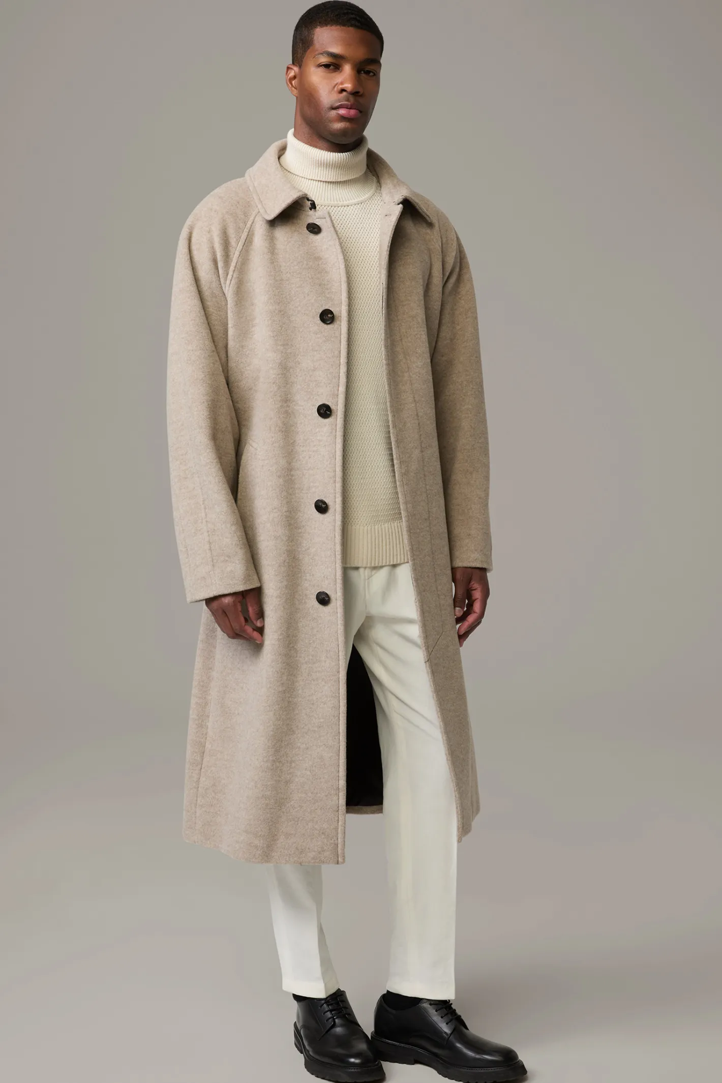 Strellson Schurwoll-Mantel S.C. Coat, meliert