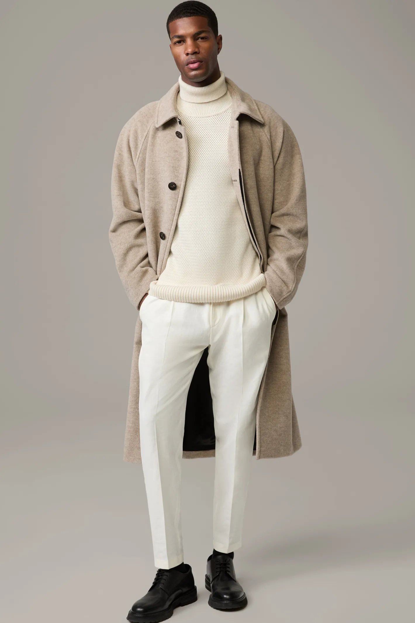 Strellson Schurwoll-Mantel S.C. Coat, meliert